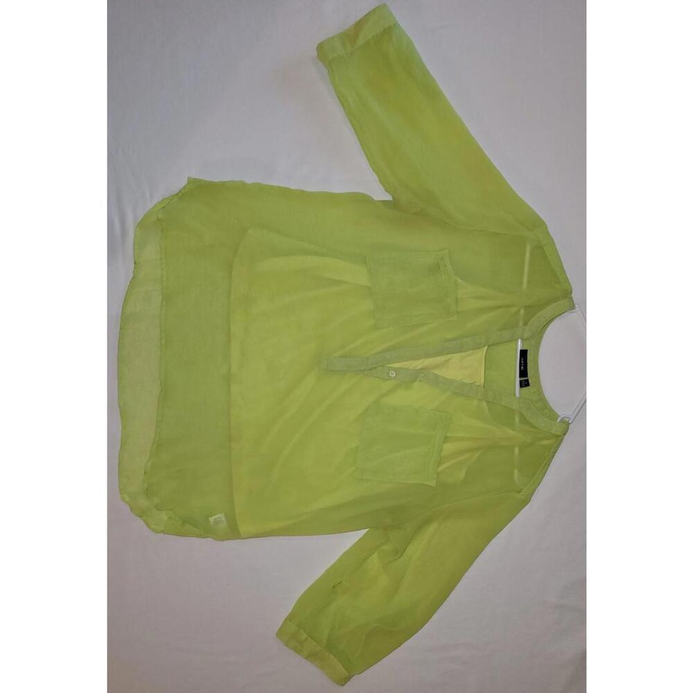 Apt.9 women's XL yellow cami w/ 3/4 sleeve sheer blouse